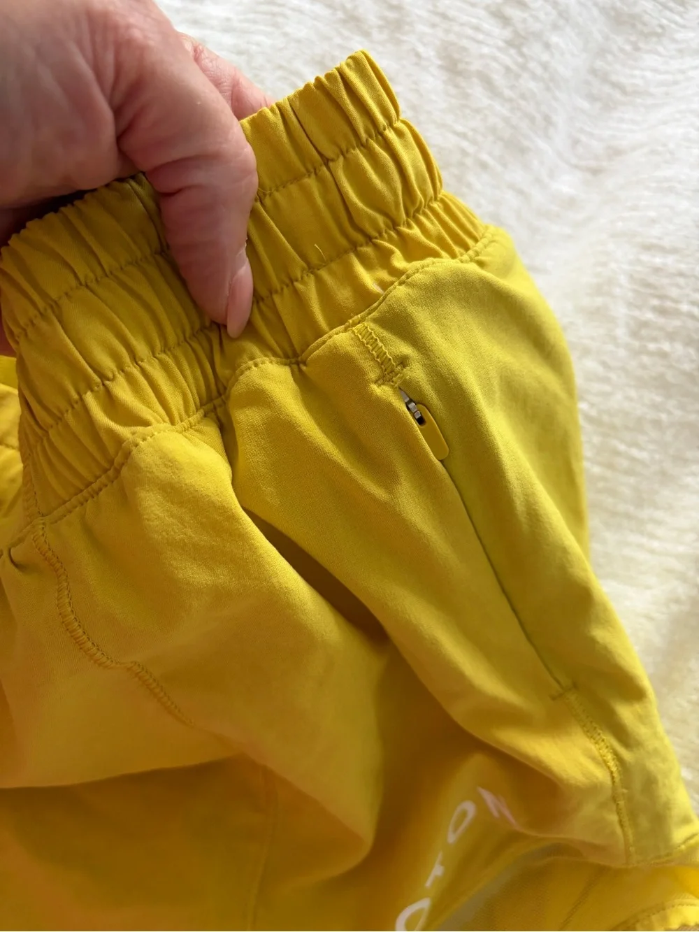 lululemon athletica Women's Yellow Athletic Shorts - Lightweight Run Shorts